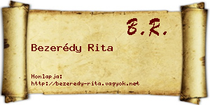 Bezerédy Rita névjegykártya